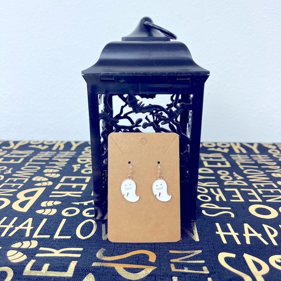 Halloween Earrings - Ghost - Picture 1 of 3